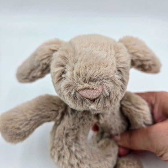 Jellycat Bashful Bunny Rabbit Plush Rattle Ring Grabber Lovey Baby Toy Read - Picture 5 of 9
